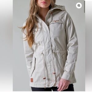 Kimes Ranch womens longrider 2 Anorak sand hooded jacket Sz XXL New
